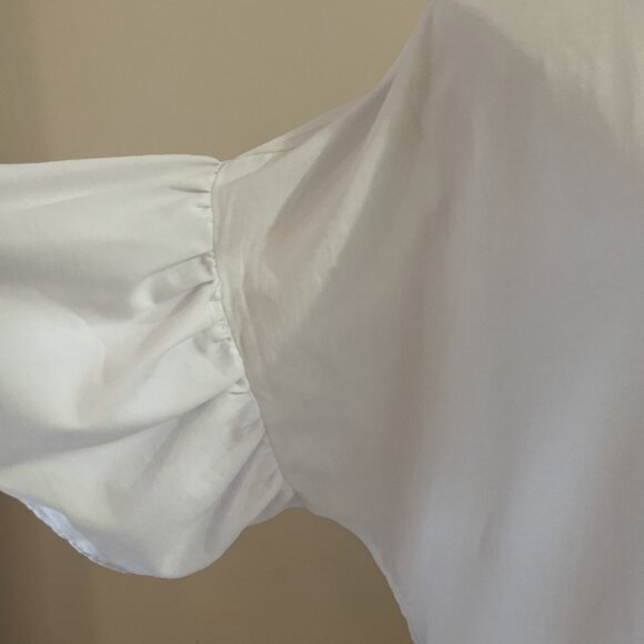 Costello Button Front Mini Dress Swim Cover Up Free Size White Lightweight Beach - Picture 3 of 9